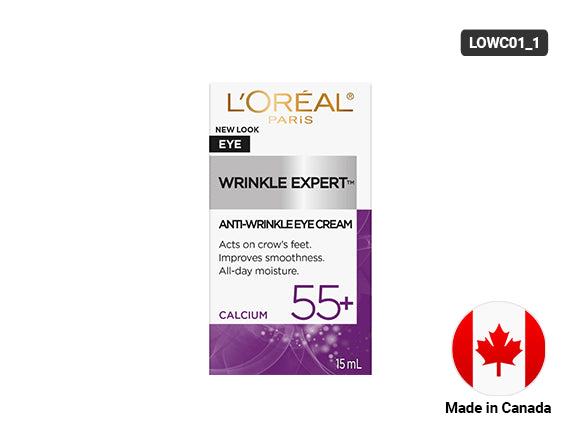 Loreal Wrinkle Expert 55+ Anti-Aging Eye Cream With Calcium 15ml - CANADA - 071249355404 in Sri Lanka